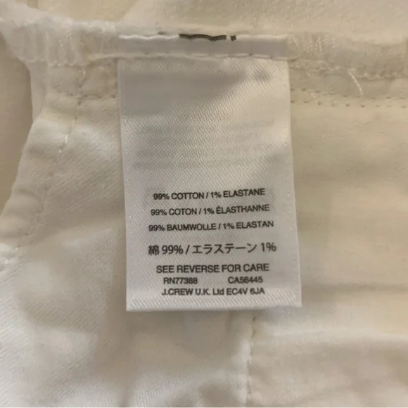 J. Crew Slim Broken In Boyfriend Jeans White Size 31T - Picture 10 of 10